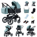Baby Stroller 3 in 1 Easy Folding Multifunctional Stroller Travel Portable Baby Carriage Safety Seat EU Standard Free Shipping