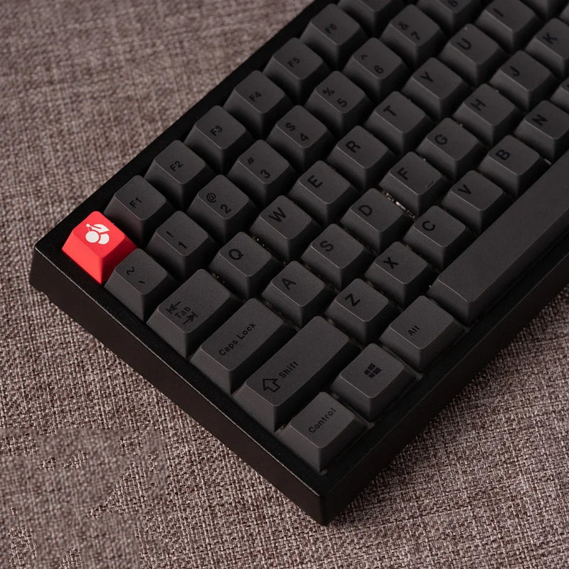 Minimalist Black keycaps PBT cherry profile  61/71/64/68/84/96/980/87/104 keycap set