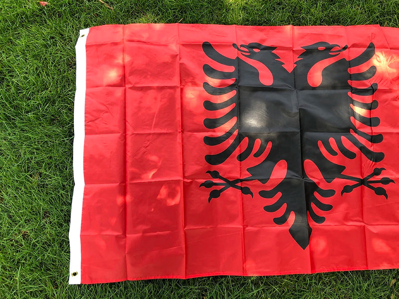 SKY FLAG Albania Flag 3x5 ft Flag of Albania 90x 150cm High Quality Double printed hanging Polyester Albania National Flag