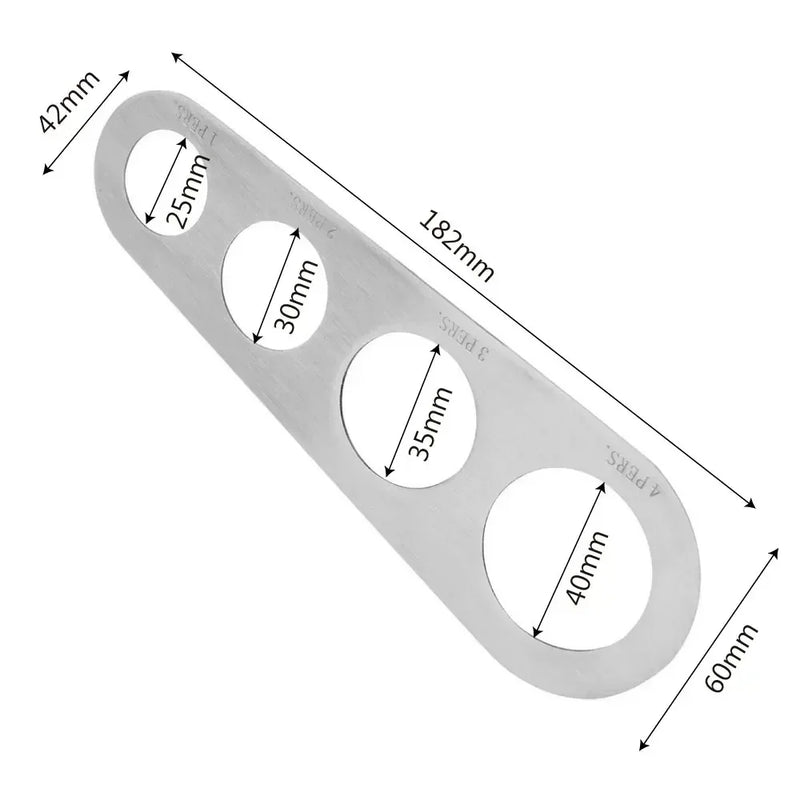 4 Holes Spaghetti Measurer Stainless Steel Kitchen Accessories 1Pcs Pasta Noodle Measure
