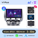 Junsun Wireless CarPlay Android Auto Car Radio for Honda Fit Jazz City 2002 2003 2004-2007 RDS GPS 4G WIFI Multimedia autoradio