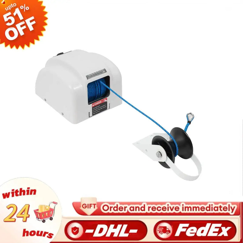 12V Boat Electric Anchor Winch With Remote Wireless Control Marine Saltwater 45LBS