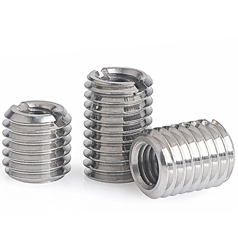 M2-M12stainless steel304 inside outside thread slotted Adapter screw wire thread insert sleeve conversion nut Coupler Convey1244