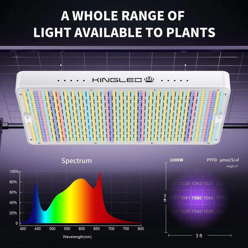 KINGLED Led Grow Light 1000W/2000W/3000W/4000W full spectrum Phytolamp for plants in grow tent greenhouse grow box