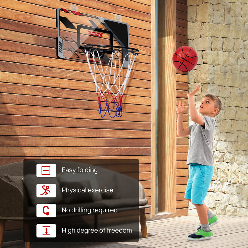 Mini basketball hoop - children's indoor mini basketball frame, backboard basketball set for bedroom, sports game accessory