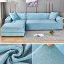 Velvet Sofa Cover Thick Elastic 1/2/3/4 Seater Sofa Cover for Living Room Velvet Plush L Shaped Corner Sofa  Couch Cover