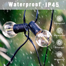 9M/26M Festoon LED Globe String Light Fairy LED G40 Outdoor For Christmas Party Garden Decor Garland Lamp Street Patio Backyard