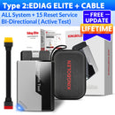 No Subscription Lifetime Update Kingbolen Ediag elite ALL Software Bi Directional 15 Reset CANFD Protoco OBD2 Scanner