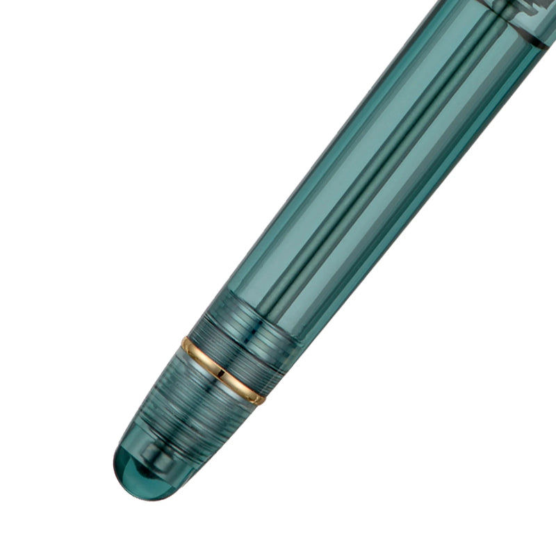 New ASVINE V126 Acrylic Fountain Pen Stone Green Transparent Vacuum Filling writing ink pens Student Business Office stationery