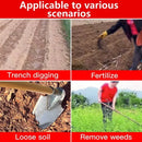 Household Thickened All Steel Hoe Soil Digging Vegetable Planting Large Hoe Weeding Outdoor Tools All Steel Hoe