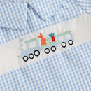 Infant Easter Bunny Romper Sleeveless Round Neck Train Embroidery Jumpsuit Baby Boy Newborn Playsuit Outfit Costume