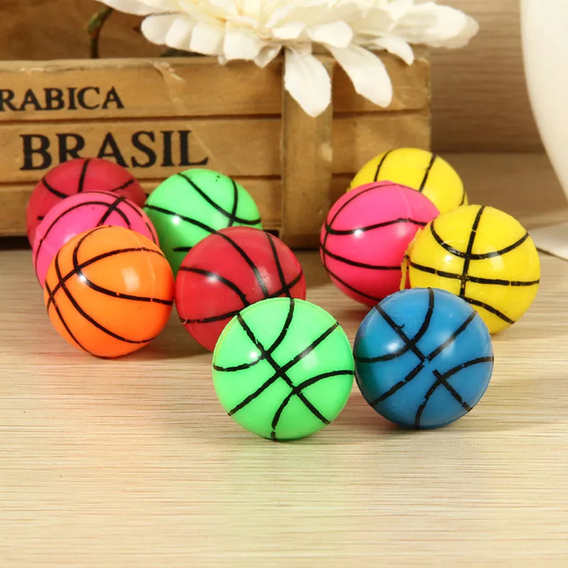 10/20PCS Elastic Ball Children's Indoor and Outdoor Fun Toys Elastic Ball Rubber Elastic Ball Jumping Ball Rubber Solid Ball