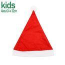 Adults Kids Christmas Hats Non-woven Fabric Santa Claus Xmas Beanies Cap Merry Christmas New Year Party Festival Decoration Gift