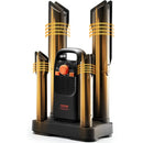 Detachable 4-Tube Shoe Dryer with Timer and Quick Drying Black and Orange