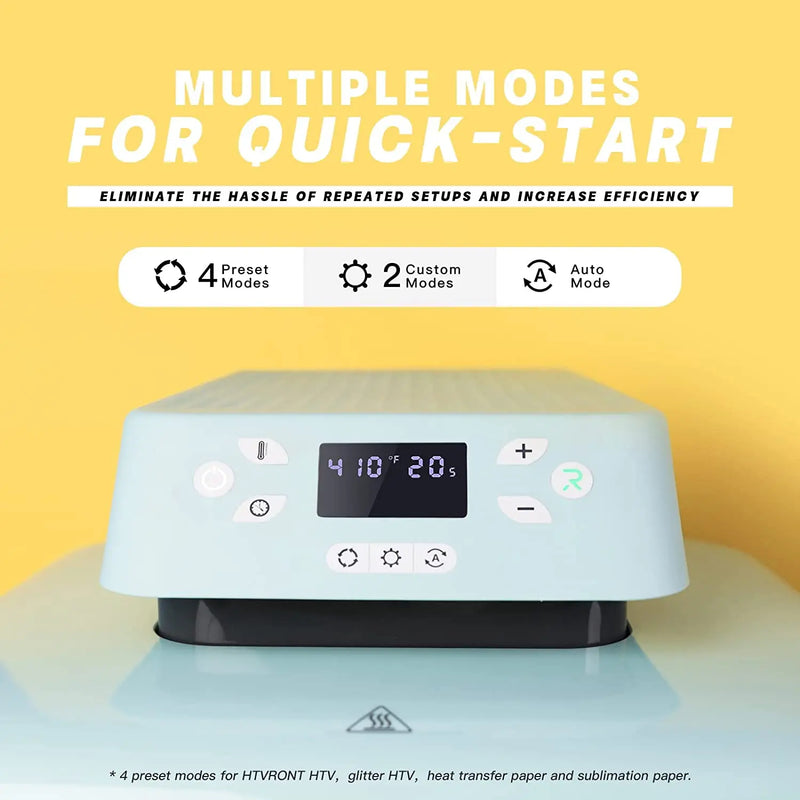 HTVRONT 15x15in 1500w Automatic Heat Press Machine Automatic Pressure DIY Iron On HTV Vinyl Sublimation for T-shirt Bag Fabric