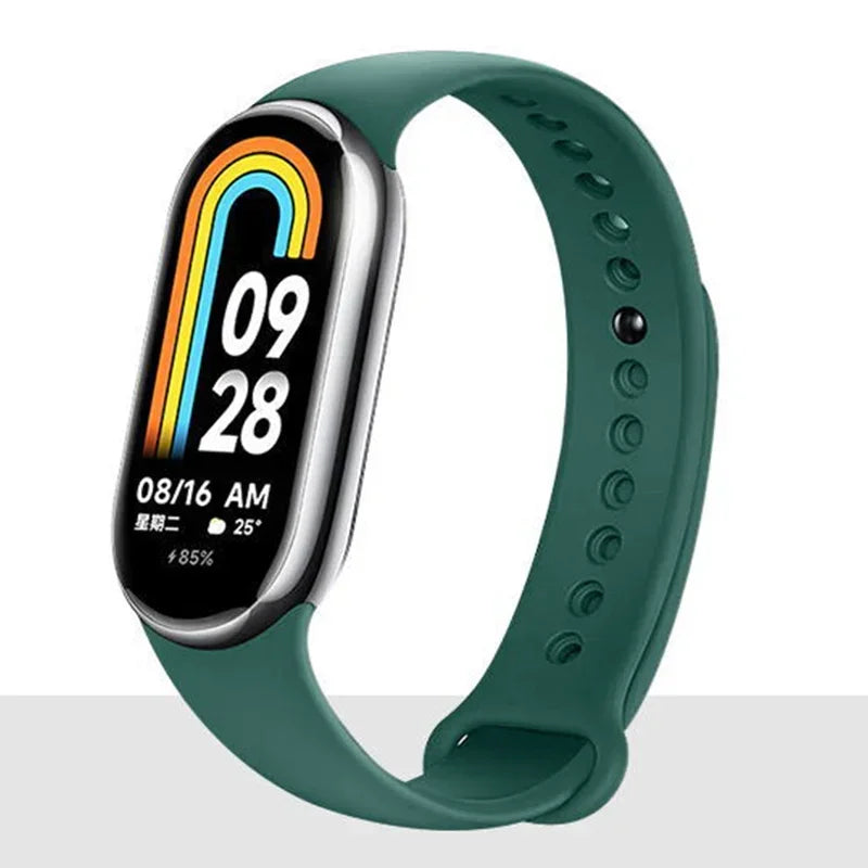 Watch Strap for Xiaomi Mi Band 8-9 NFC Bracelet Accessorie Sport Silicone Smartwatch Wristband correa Mi Band 8-9 global version