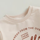 Baby Thanksgiving Sweatshirts Long Sleeve Crew Neck Letter Print Pullovers Toddler Warm Tops