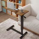 Height Adjustable Overbed Table Bedside desk Laptop Table with Hidden Rolling Wheels