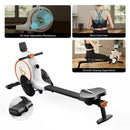 Home Rowing Machine 32Level Adjustable Resistance 300LBS Trainer Row Machine LED Monitor Tablet Holder Bluetooh Fitness Machine
