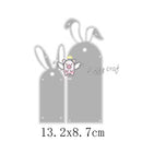 Piggy Craft metal cutting dies cut die mold Easter Bunny Tag Scrapbook paper craft knife mould blade punch stencils dies