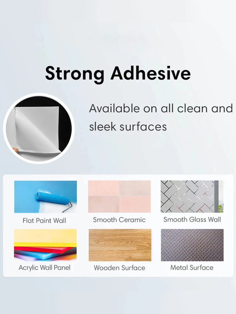 6pcs Square Floor Tiles Peel and Stick PVC Wall Stickers  Waterproof Anti-skid Floor Sticker for Home Renovation