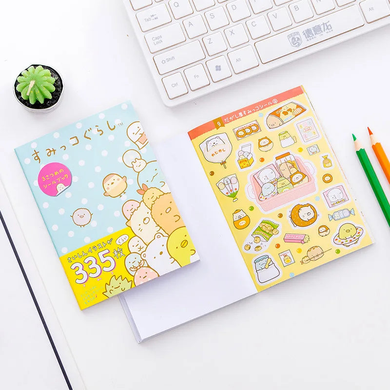 335 Pcs/Book Kawaii Sanrio Sumikkogurashi Decorative Stickers Book Scrapbooking Label For Diary Stationery Album Phone Journal