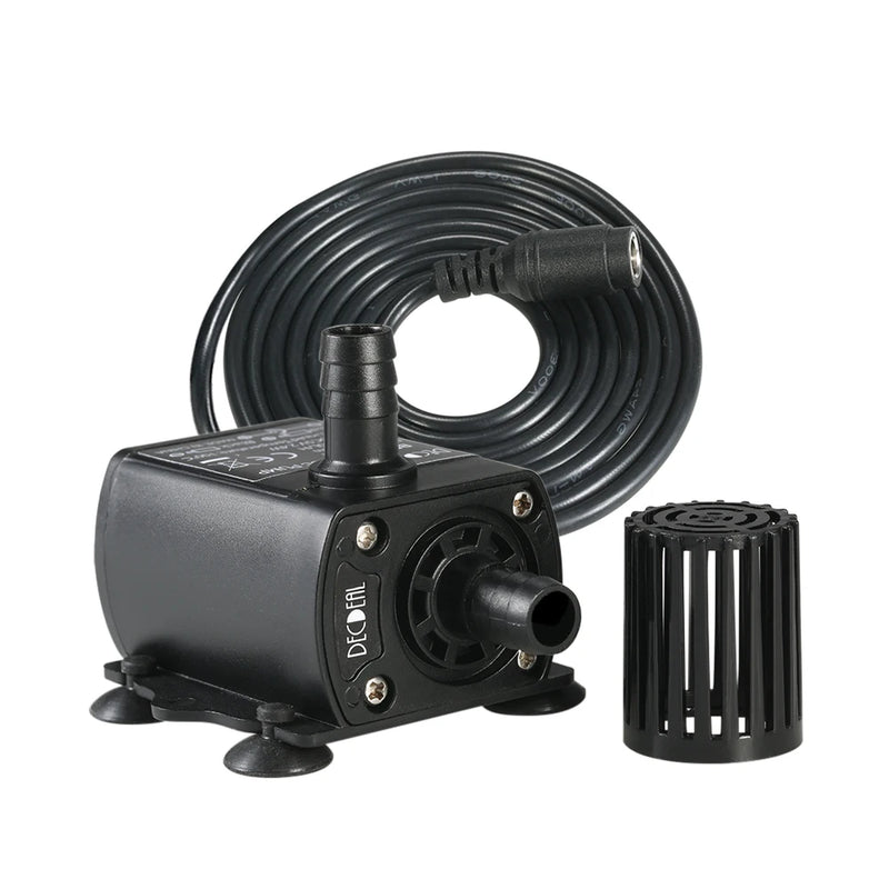 Ultra-quiet Mini DC12V 6W Brushless Water Pump with 5.5*2.1mm Female Waterproof Submersible Fountain Aquarium Circulating