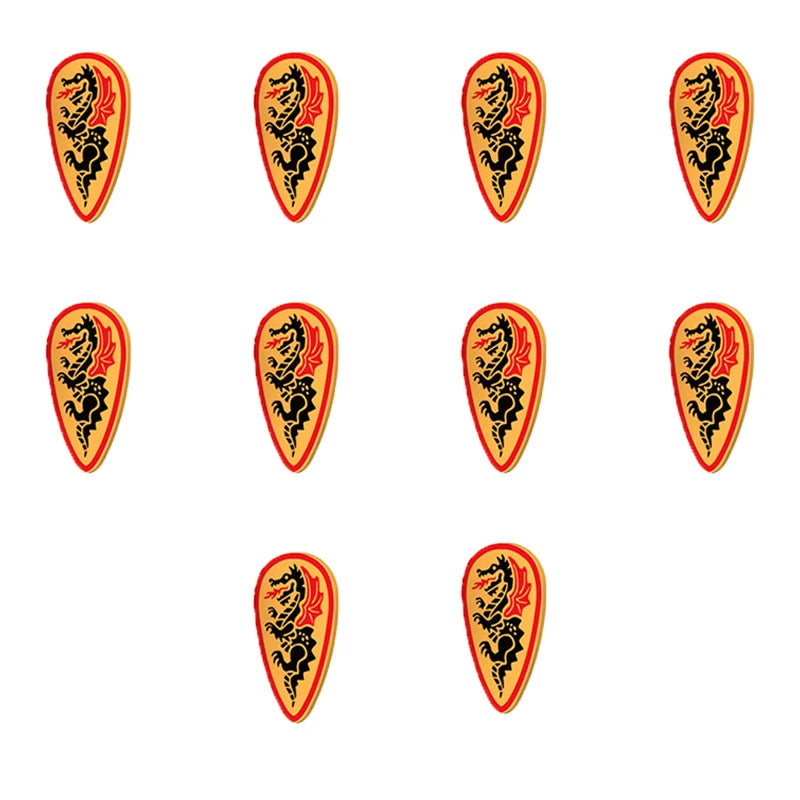 MOC Medieval Accessories Series Building Blocks Military Army Soldier Armour Shield Helmet Sword Crown Weapon Knight Bricks Toys