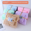 Towel Bath Towel Sub Set Warp Knit Coral Velvet Cut Edge Absorbent Event Gift Towel Set New Absorbent Towel Bath Towel Set