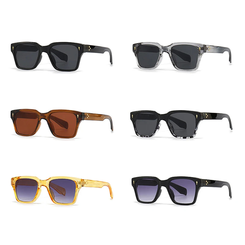 Peekaboo male square frame sunglasses uv400 men summer style female fashion sun glasses for women brown black 2023 drop ship