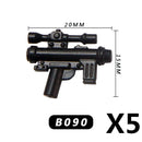 MOC Medieval Accessories Building Blocks Military Soldiers Shoulders Armor Blaster Helmets Weapons War Bricks Children Toys B038