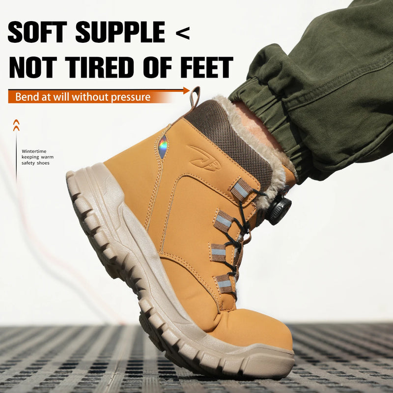 Work Safety Boots Men Women Autumn Winter Waterproof Protective Safety Shoes Men Lightweight Steel Toe Work Shoes Size 47 48