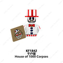 SAW Horror Movie Jack Ripper Mini Action Figures Building Blocks Brick Models Silent Hill Horrifying Chainsaw Man Halloween Toys