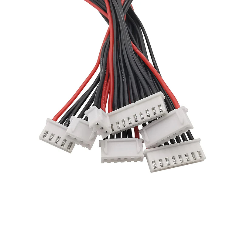 Lipo Battery Charger Silicone Wire Balance Extension Cable 2S 3Pin 3S 4Pin 4S 5Pin 6S 7Pin 8S 9Pin 2.54XH 30cm