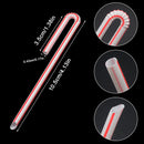 50-500pcs Cusp Straw Chain Package Curved Wrapped Drinking 3.6*150mm PP Thin Straws Milk Tea Drinks Small Straws Smoothies Party