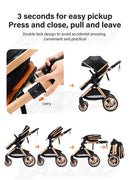 3-in-1 baby pram Travel system Lightweight pram from birth All-terrain baby pram Compact folding pram Summer