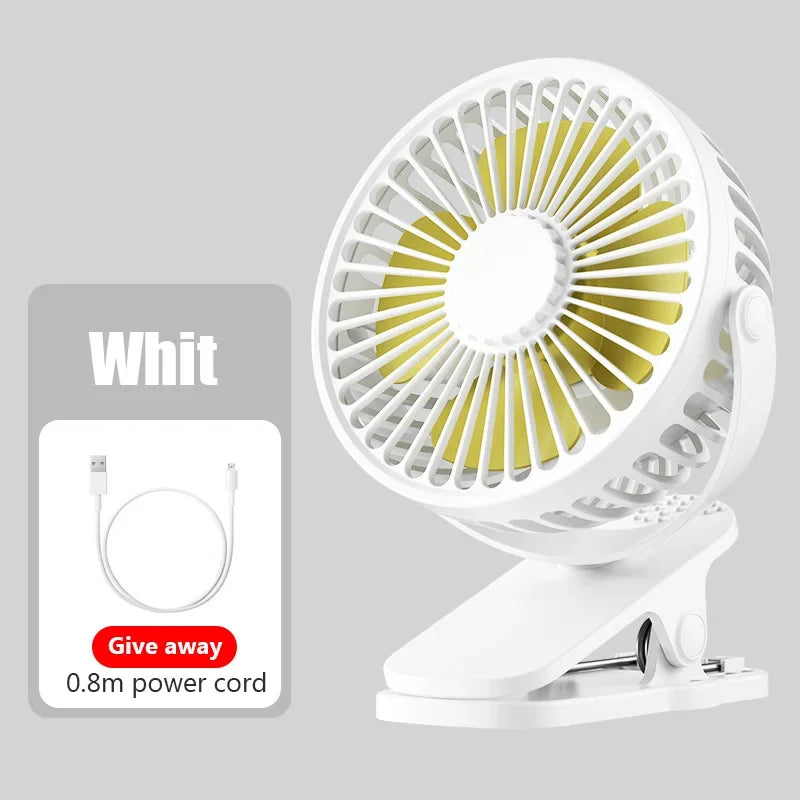 Portable Mini Hand Clip Fan USB Charging Quiet Desktop Electric Fan High Quality Student Dormitory Small Cooling Ventilador Fans