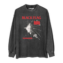 Black Flag T-Shirt Damaged 80S Hardcore Punk Band SST Husker Du Bad Brains Band Summer Short Sleeves Cotton Tee Men's Shirt