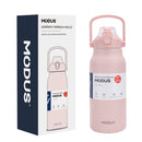 Large Capacity Stainless Steel Thermal Bottle With Straw, Outdoor Camping Gym 800ml/1700ml