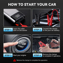 4000A Car Jump Starter 3-in-1 Portable Car Battery Booster Power Bank LED Lighting Small Battery Starter Device for 12V Car
