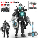 New Skibidi Toileted Action Figures Building Blocks Titan Drill Man Speakerman TVman Model Toys for Kid Xmas Halloween Gift