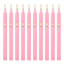 20 Pieces of 4英寸 Pink Wax, Drip-Free, Smoke-Free, Fragrance-Free, Home Dinner Candles, Hand-Pulled, High-Quality, Suitable for Church, Family, Wedding, Party, Seasonal Celebrations, Emergency Situations and Home Decoratio