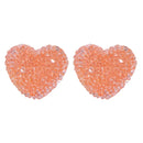 2024 Cute Ins Sugar Heart Beaded DIY Handmade Girl Earrings Jewelry Bead Bracelet Necklace Accessories Materials Gifts Girl