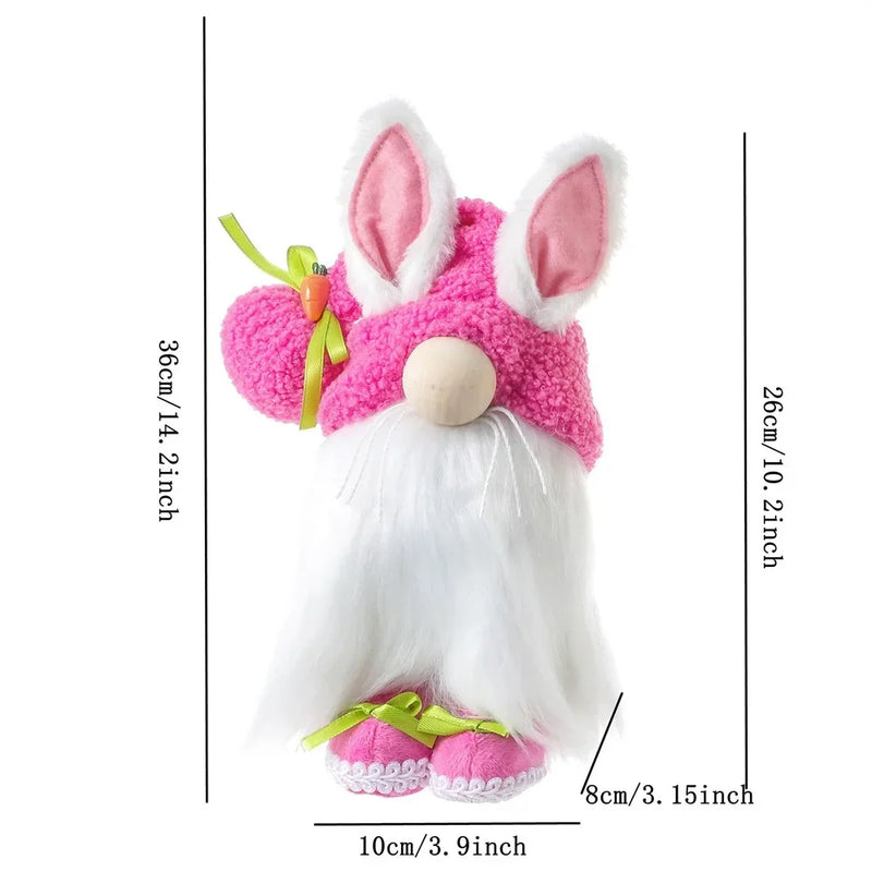 Easter Faceless Gnome Rabbit Doll Cartoon Home Easter Ornament Bunny Doll Easter Party Gifts