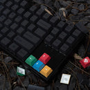 Minimalist Black keycaps PBT cherry profile  61/71/64/68/84/96/980/87/104 keycap set