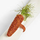 6PCS Easter Carrot Napkin Ring Cotton And Linen Rustic Hand Woven Napkin Buckles Easter Napkin Ring Holder