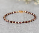 Garnet bracelet, January birthstone bracelet, Red garnet bracelet, Mothers Day present, January birthstone