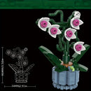 Orchid bouquet Creative building block model puzzle toy Christmas/Thanksgiving/Halloween/Birthday gift 71pcs/set