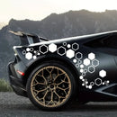 52pcs Honeycomb Auto Vinyl Decals Large and Small Combination Hexagonal Stickers DIY Car Body Cool Styling Open Style Decoration