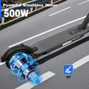 ES80/M365 X1 Electric Scooter 36V 10.5Ah 500W Motor 35KM Long Range 31KM/H 8.5Inch Solid Tires Foldable Smart APP EScooter